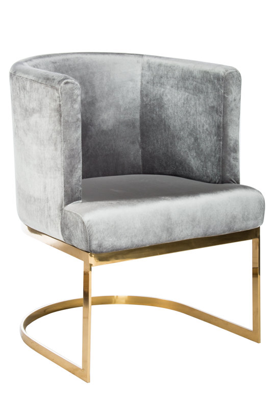 Hazel Gold Chrome Chair