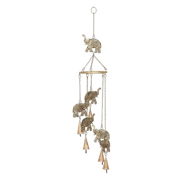 Woodland Imports Elephant Wind Chime & Reviews | Wayfair