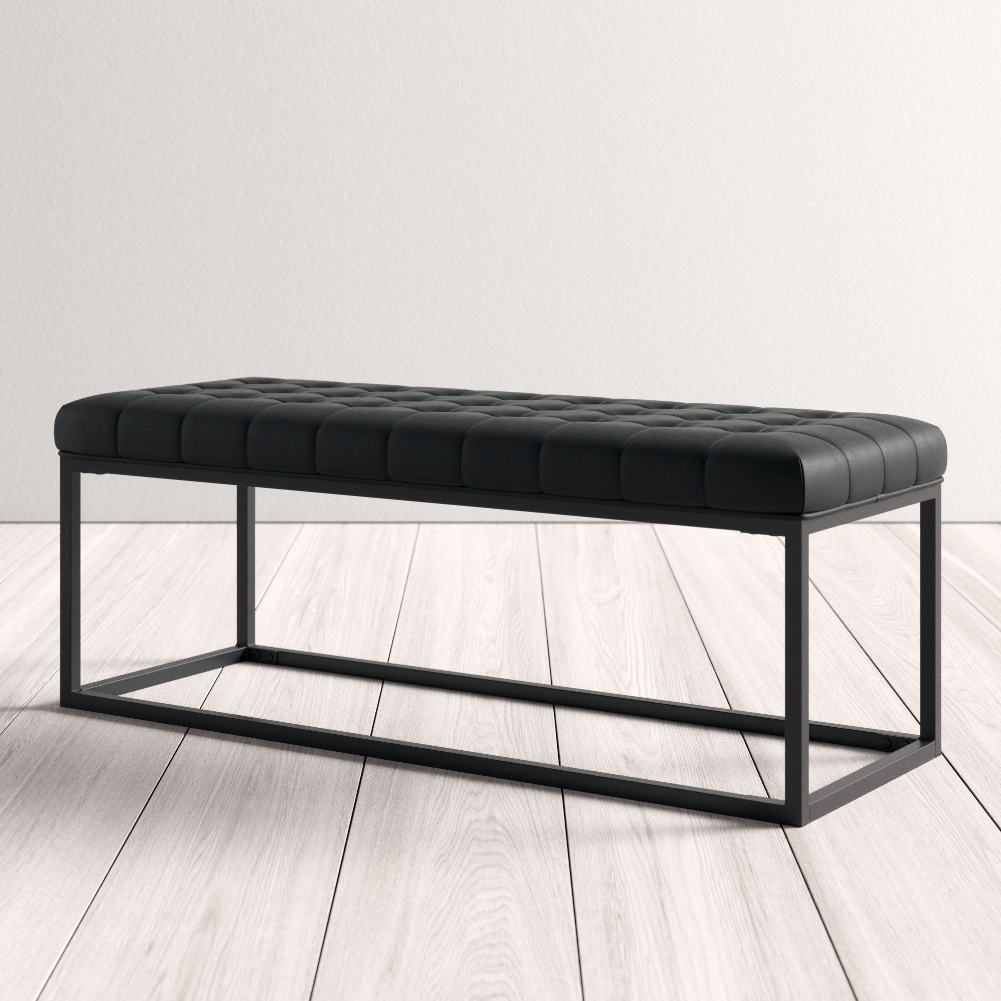Feld Faux Leather Bench Reviews Allmodern