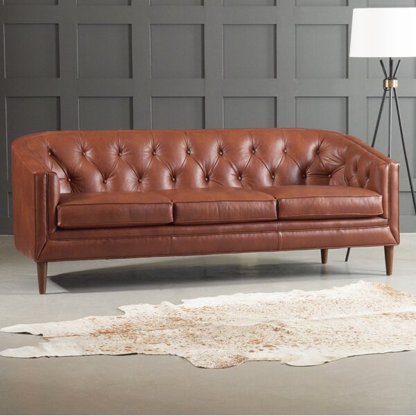 Bedford Leather Sofa by DwellStudio