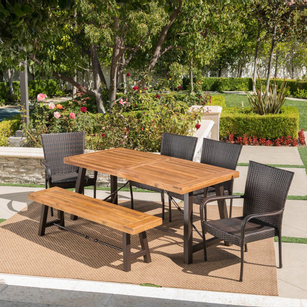 Best Choices Appleton Outdoor 6 Piece Dining Set By Brayden Studio Today Sale Only