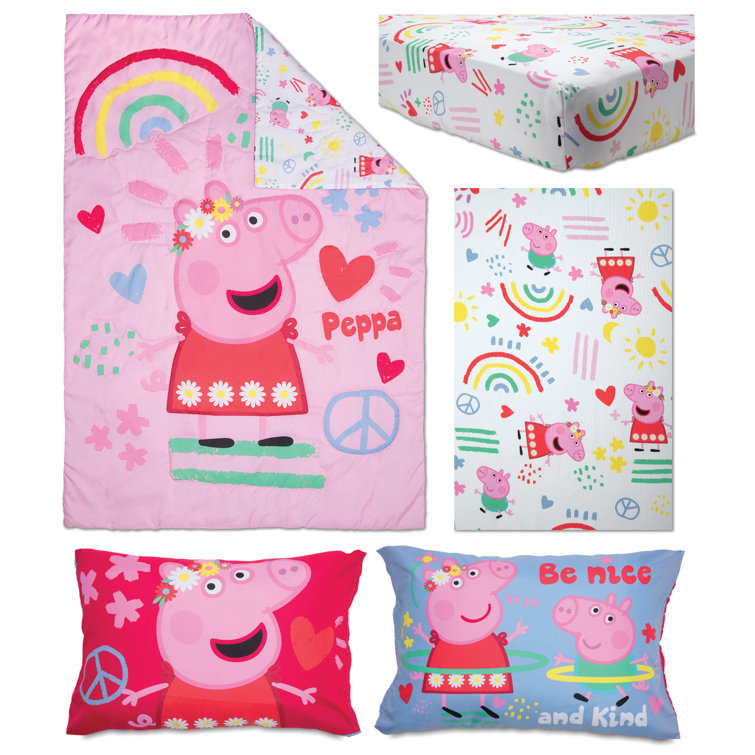peppa pig cot bed set