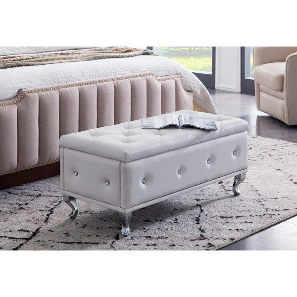 Zain Upholstered Storage Bench By House Of Hampton Bargain