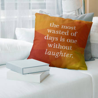 East Urban Home African Colorful Death Valley With Dry Trees Pillow