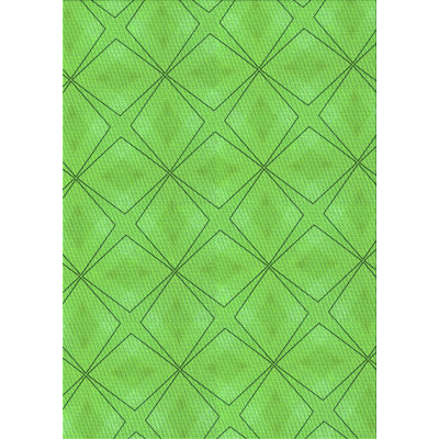 Geometric Wool Green Area Rug East Urban Home Rug Size: Rectangle 3' x 5'