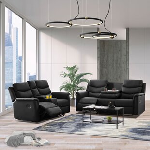 Chval 2 Piece Faux Leather Reclining Living Room Set by Latitude Run®