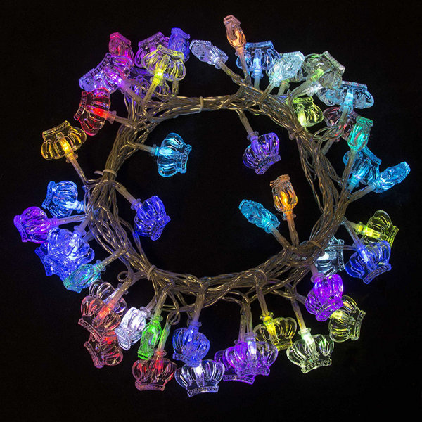 Crown Christmas 50 Light LED String Lights by The Holiday Aisle