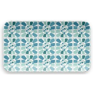 Sea Glass Mosaic Rectangular Melamine Platter