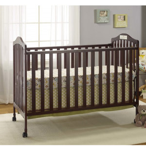 Big Oshi Emily 2-in-1 Convertible Crib with Mattress