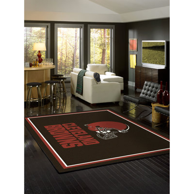 NFL Area Rug Imperial Rug Size Rectangle 78 x 109 NFL Team Cleveland Browns