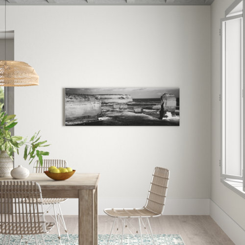A Few Apostle by Andrew Brown Photographic Print on Canvas in Black East Urban Home