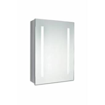 Aio Recessed Frameless Medicine Cabinet With 6 Adjustable Shelves