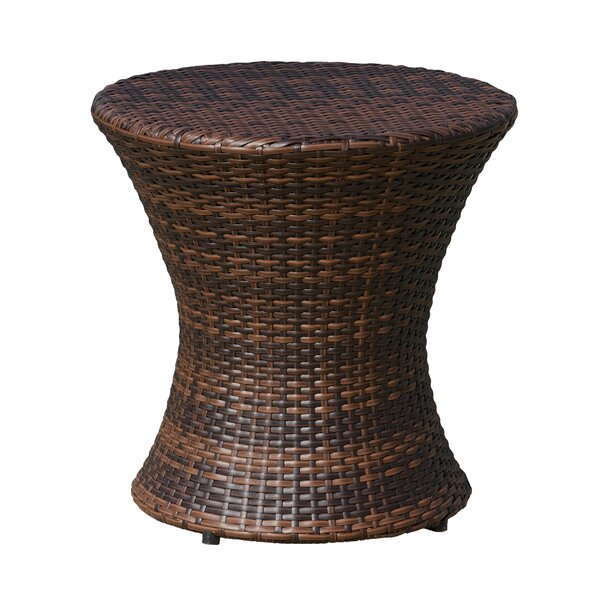 Grayling Wicker Side Table by Beachcrest Home
