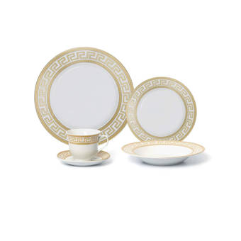 Bloomsbury Market Emelina 47 Piece Dinnerware Set Service For 8 Reviews Wayfair