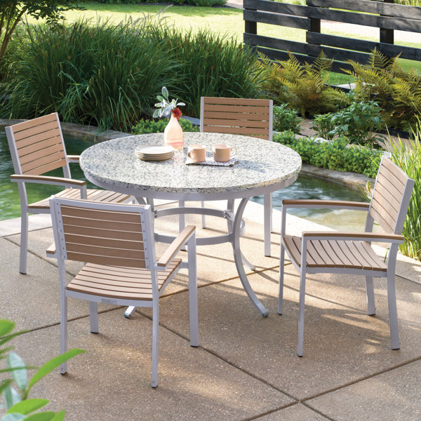 Travira 5 Piece Teak Dining Set by Oxford Garden