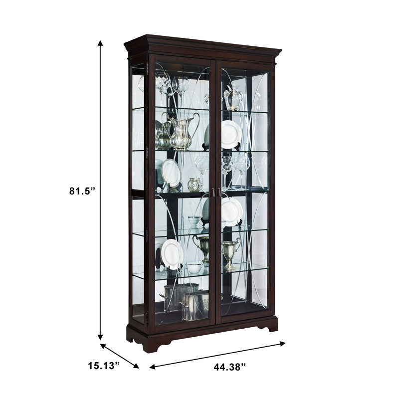 Darby Home Co Blakeway Curio Cabinet Reviews Wayfair Darby Home Co Blakeway Curio Cabinet