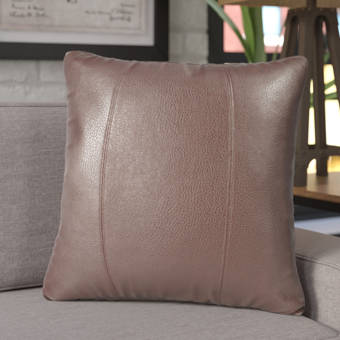 Bloomsbury Market Graham Leather Throw Pillow Reviews Wayfair