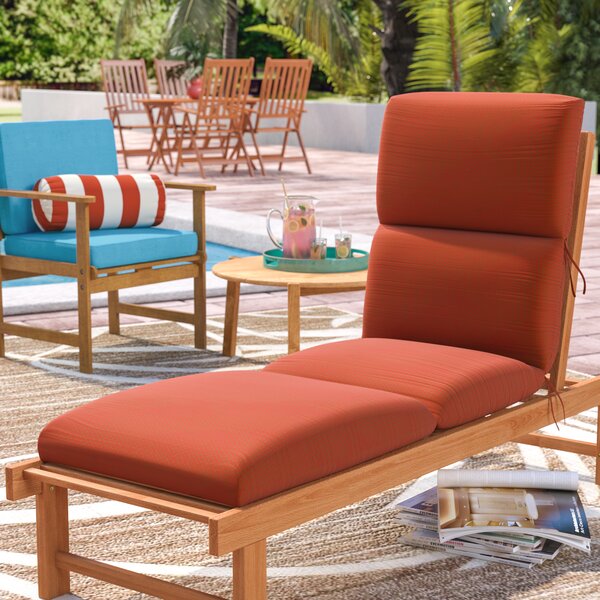 Kellner Indoor/Outdoor Sunbrella Chaise Lounge Cushion by Beachcrest Home