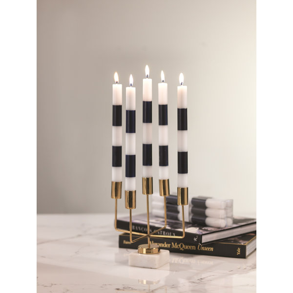 Mercer41 Modern And Festive Formal Unscented Taper Candle Wayfair