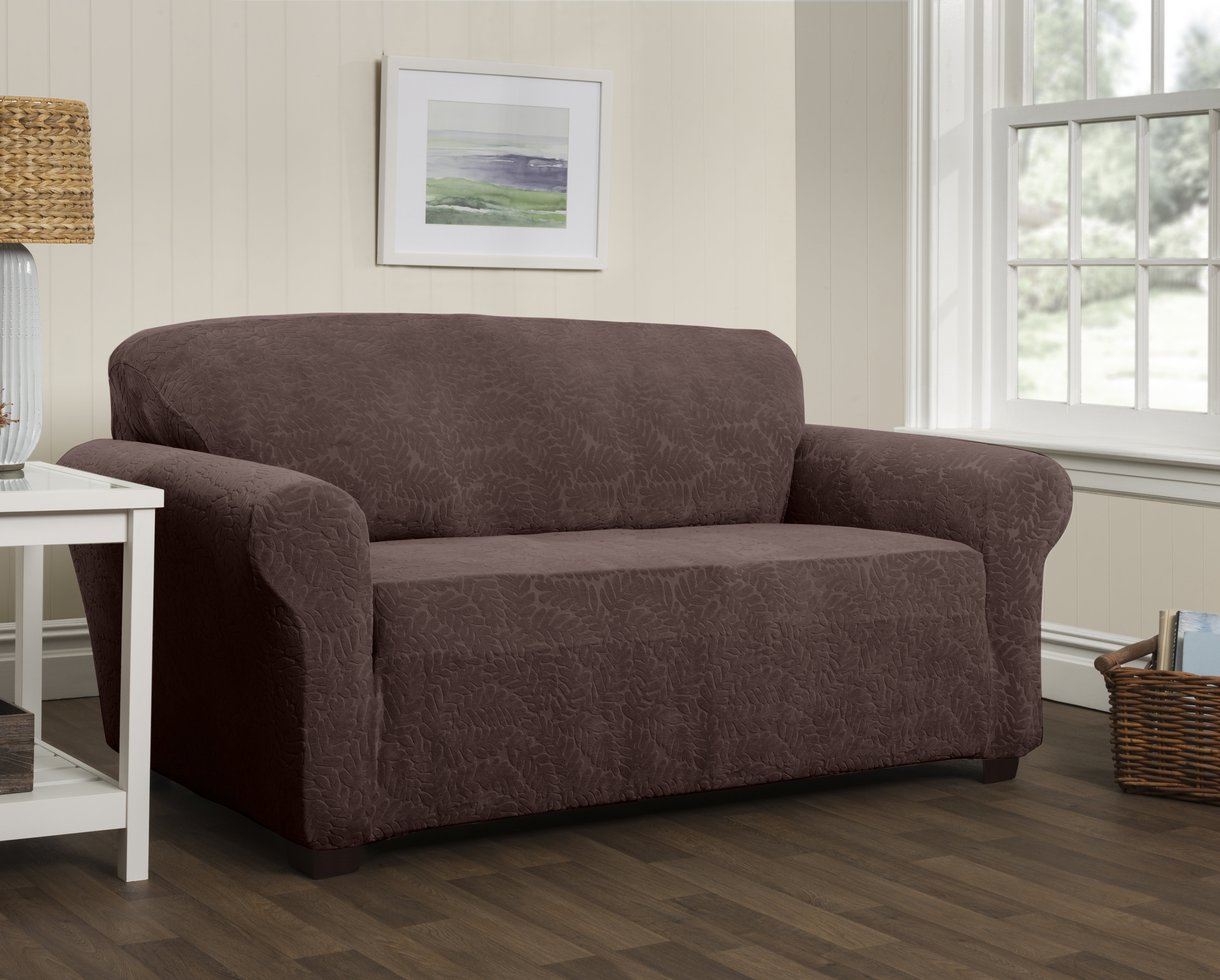 Red Barrel Studio Stretch Box Cushion Sofa Slipcover Reviews