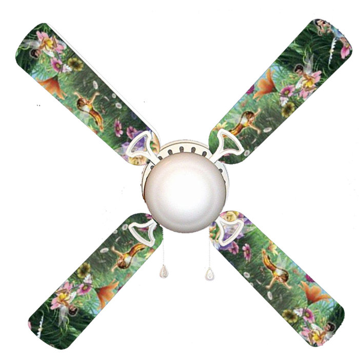 888 Cool Fans 42 Tinkerbell Fairies Faeries Forest 4 Blade