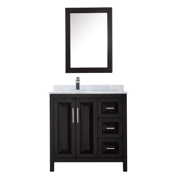 Daria 36 Single Bathroom Vanity Set with Medicine Cabinet by Wyndham Collection