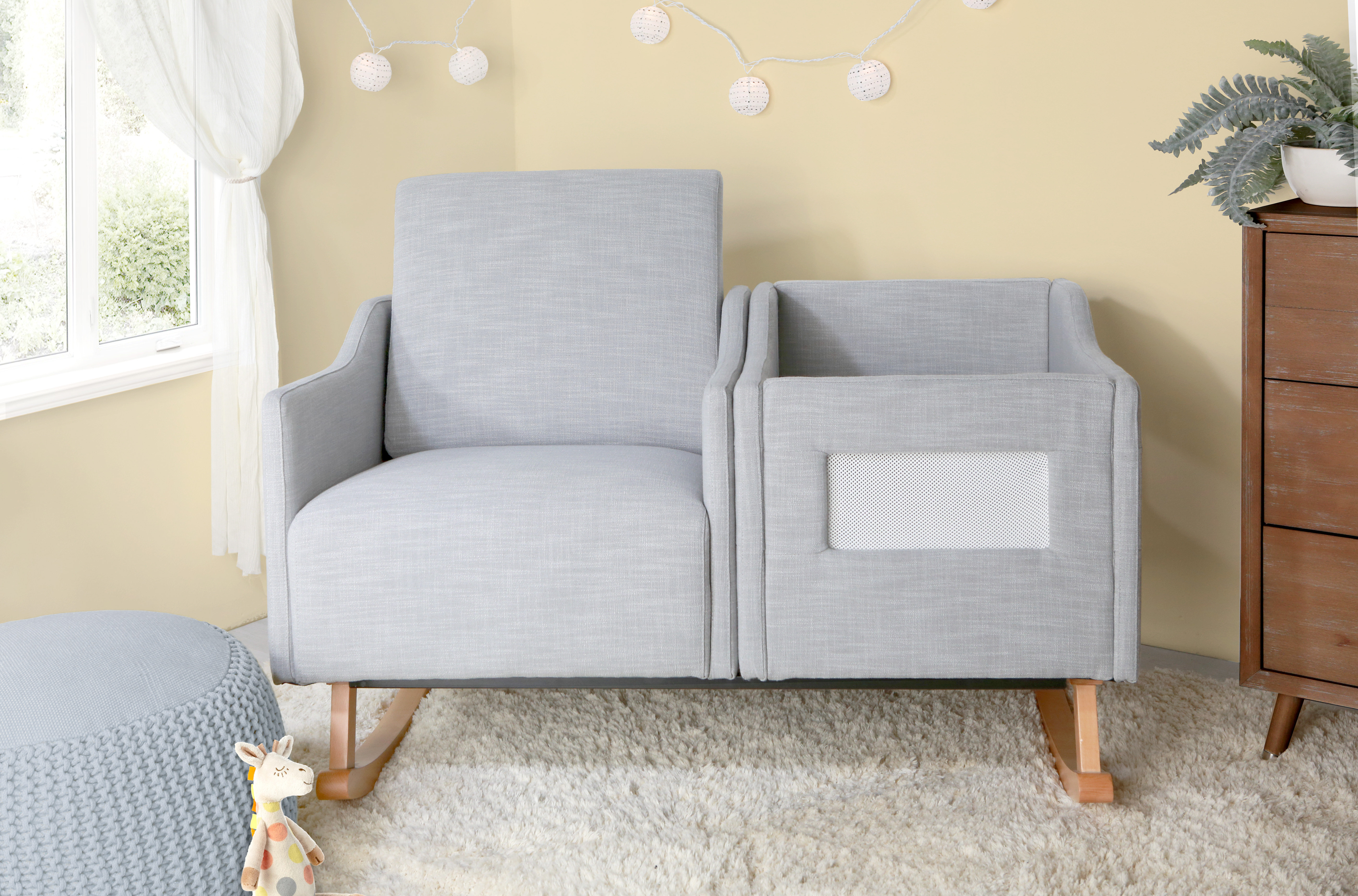 Karla Dubois Emerson Convertible Nursing Rocker In Grey Reviews Karla Dubois Emerson Convertible