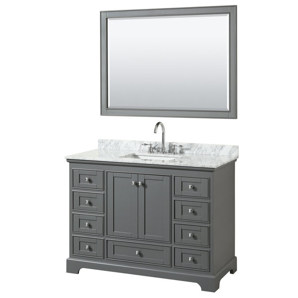 Deborah 48 Single Bathroom Vanity Set with Mirror