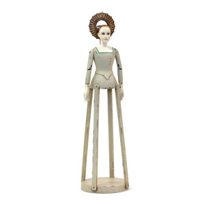 Traditional Wood Madame Statue