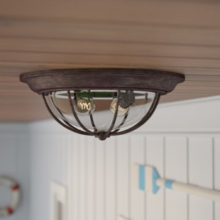 Best Carina 2-Light Outdoor Flush Mount By Beachcrest Home Outdoor Lighting Carina 2-Light Outdoor Flush Mount By Beachcrest Home Outdoor Lighting