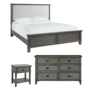 Bois Upholstered Panel Configurable Bedroom Set by Canora Grey