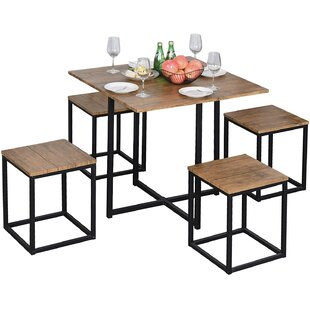 Space Saving Dining Table Set Wayfair Co Uk