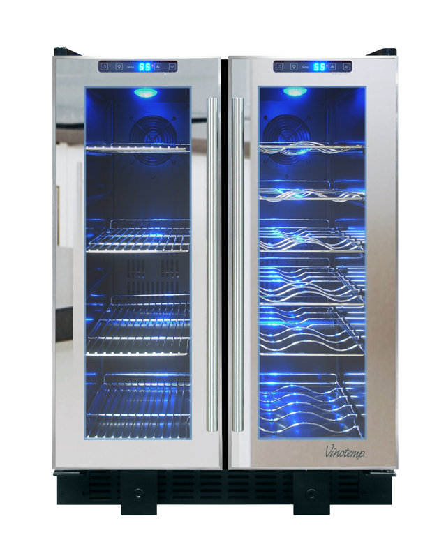 Vinotemp 36 Bottle Single Zone BuiltIn Wine Cooler & Reviews Wayfair