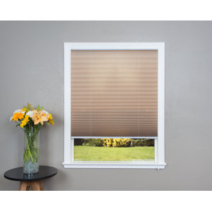 Corded Light Filtering Fabric Pleated Shade