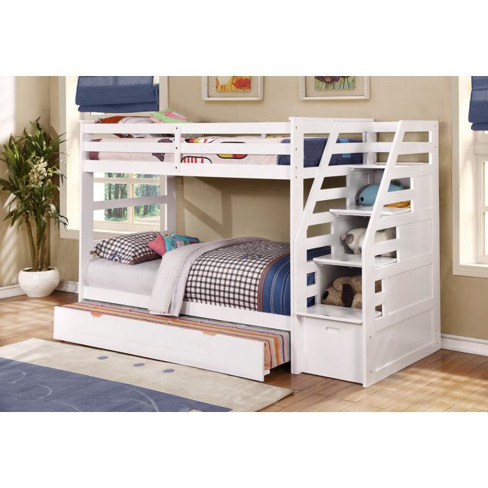 Marchan Twin Over Bunk Bed With Trundle And Drawers Marchan Twin Over Bunk Bed With Trundle And Drawers