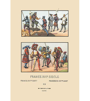 French Military Costumes by Auguste Racinet Graphic Art Buyenlarge