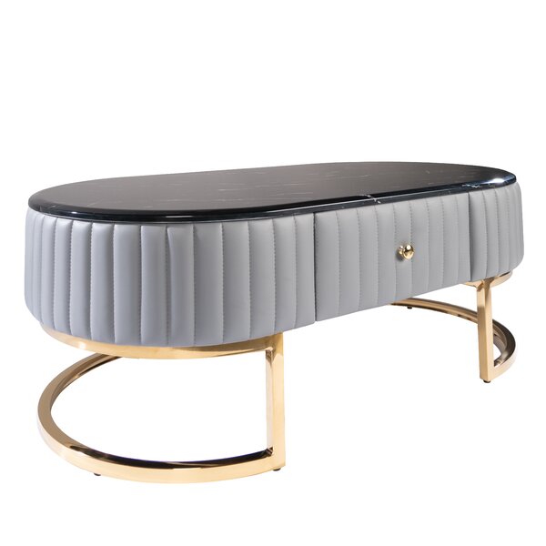 Everly Quinn Marble Granite Top Coffee Tables