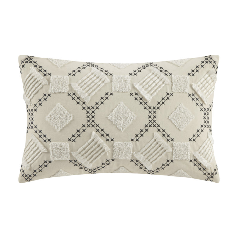 Ophelia Co Ashburn Cotton Geometric Lumbar Pillow Cover And Insert Reviews Wayfair