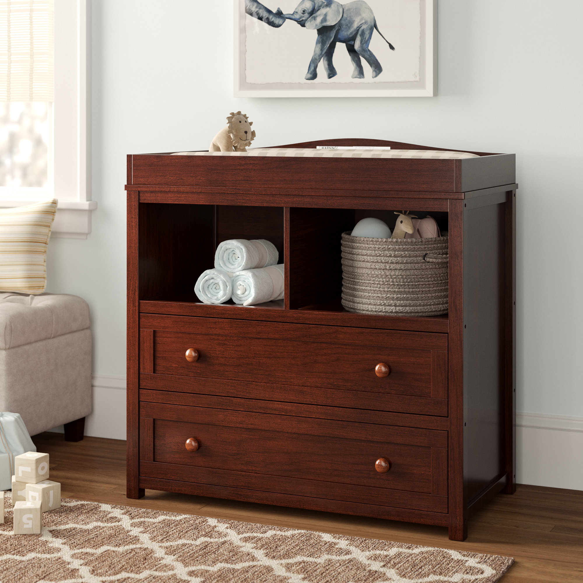 Ragazzi changing table hutch onbopqe