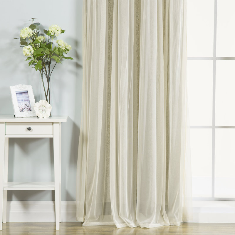 Best Home Fashion Inc Grace Lace Overlay Nature Floral