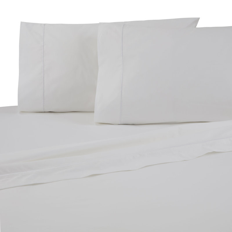 Set of 2 White Silky Supima 300 threadc King Sham NEW pillow shams Company Store