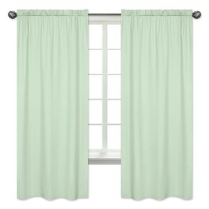 Mod Arrow Solid Semi-Opaque Rod Pocket Curtain Panels (Set of 2)