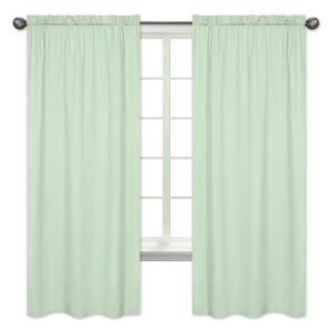 Mod Arrow Solid Semi-Opaque Rod Pocket Curtain Panels (Set of 2)