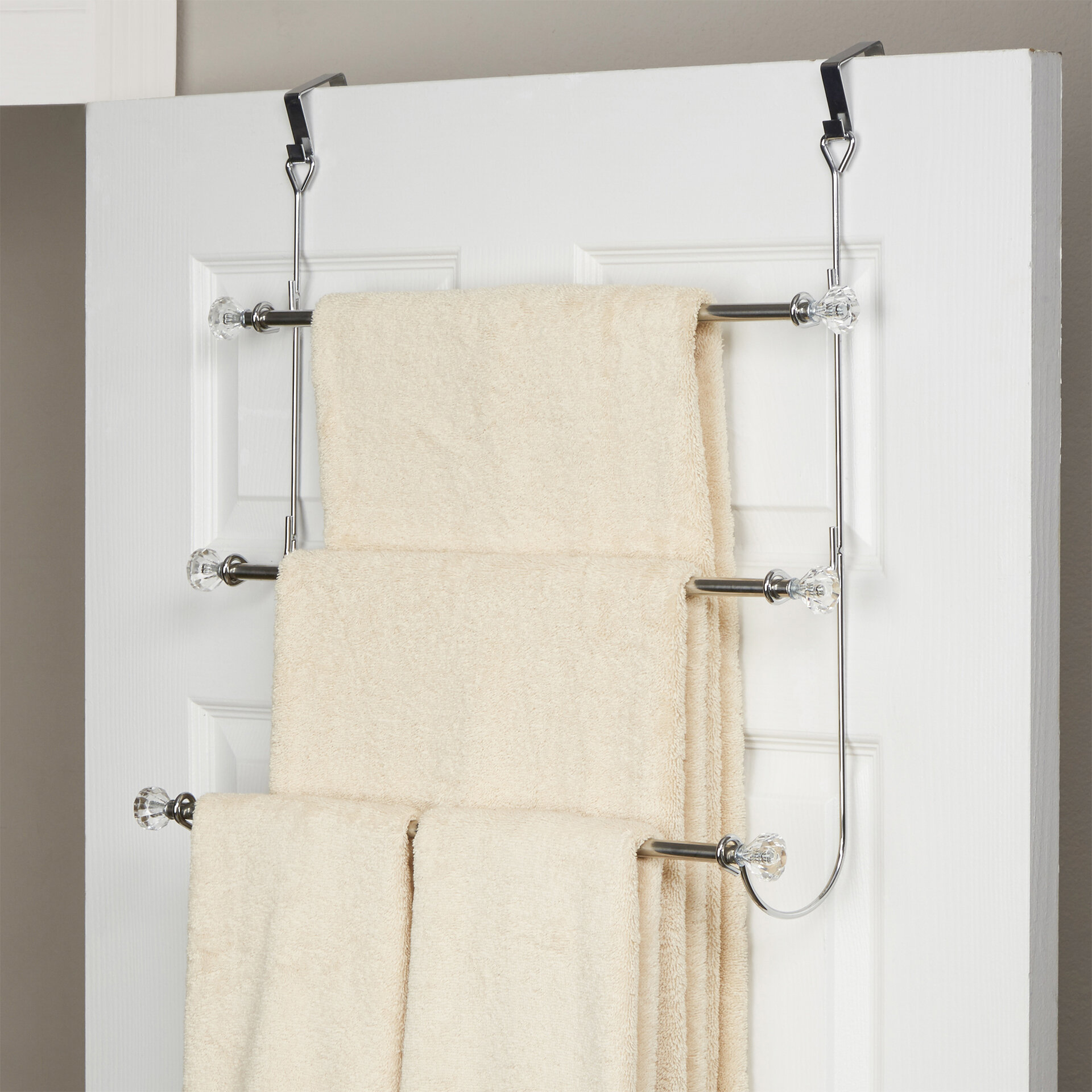 3 Tier Over The Door Towel Rack