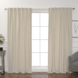 Champagne Velvet Curtains Wayfair Ca