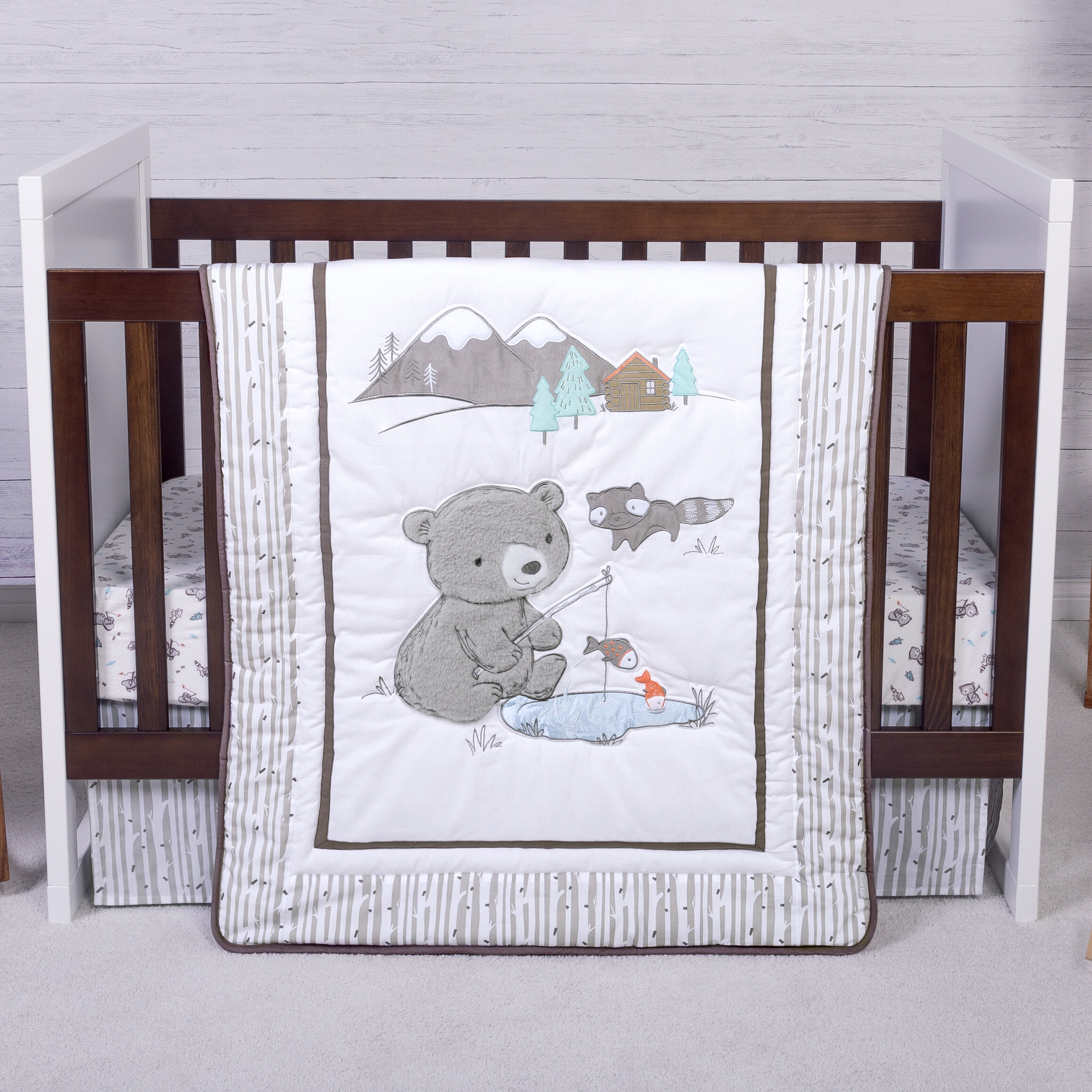 Harriet Bee Theodore Gone Fishing 3 Piece Crib Bedding Set Wayfair