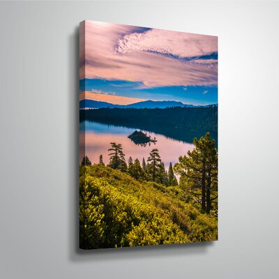 'Mountain Lake I' Photographic Print Millwood Pines Format: Wrapped Canvas, Size: 18