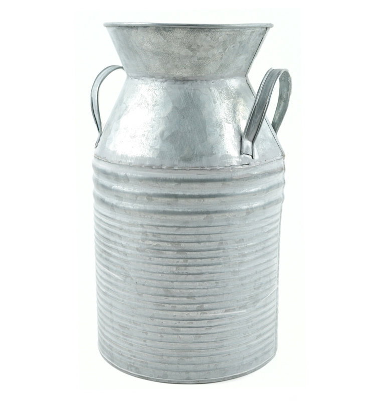 MidwestDesignImports Galvanized Tin Decorative Table Vase & Reviews