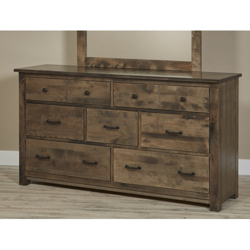 Millwood Pines Linscott Bench Built 7 Drawer Dresser Wayfair