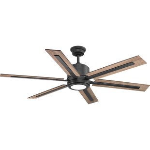 60 Lesure 6 Blade Led Ceiling Fan With Remote Light Kit Included